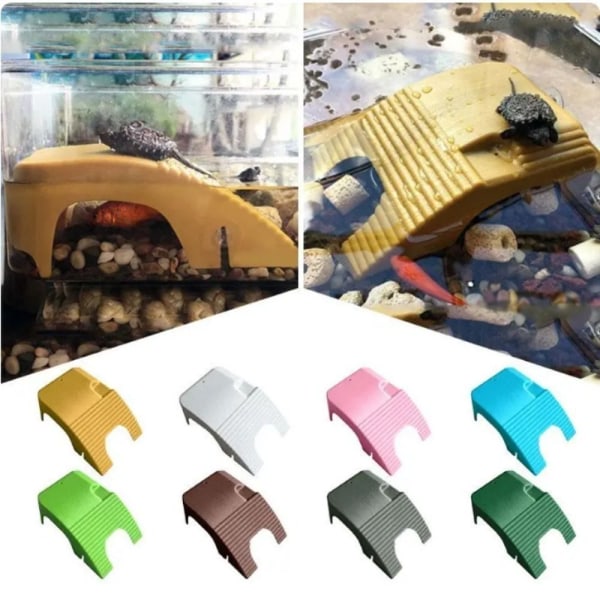 Turtle Basking Table Turtle Kiipeilytaso KAHVI Coffee
