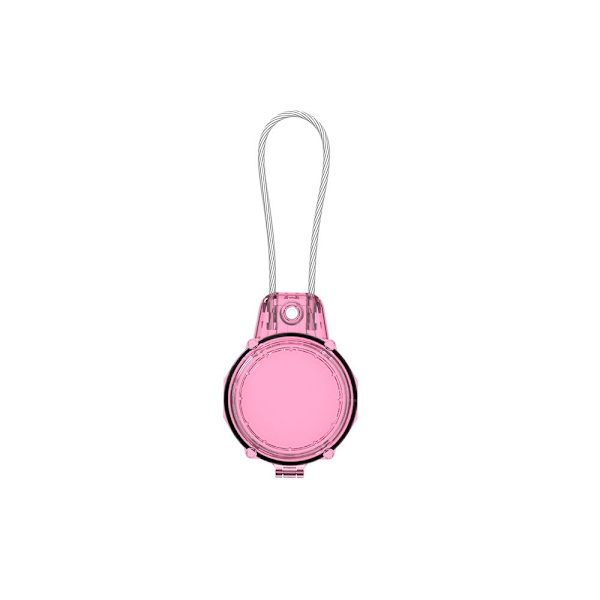 Säkerhetslås Case Säker hållare med trådkabel Transparent&Pink