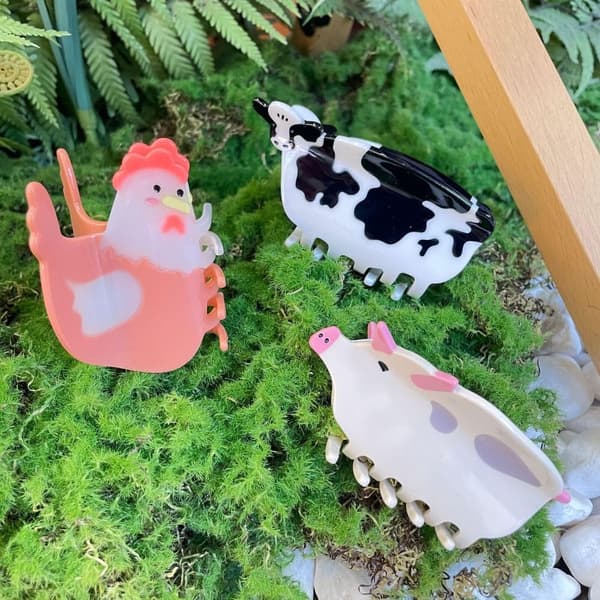 Hårklemme Haj Hårklips KYLLINGEFORMET KYLLINGEFORMET Chicken shaped