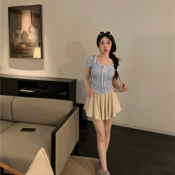 Lyhythihainen T-paita Lyhythihainen Camisole SININEN Blue