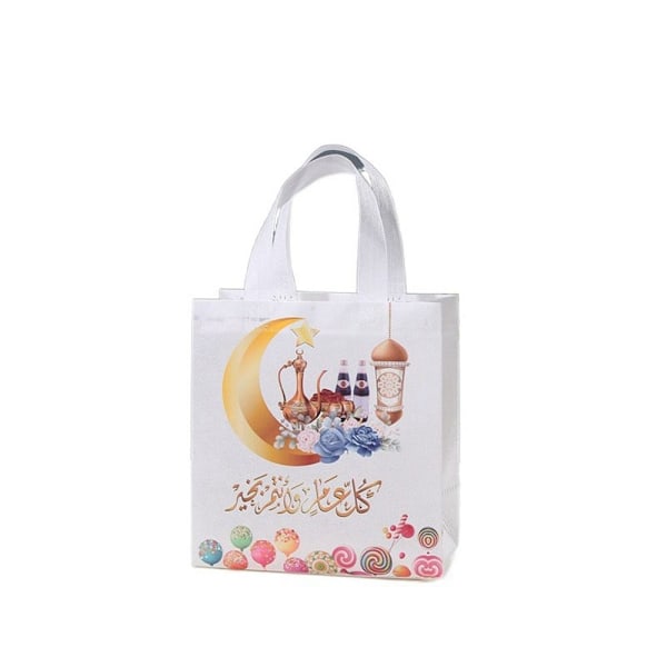 4 stk Eid Mubarak gavepose Candy Cookie Bag STIL 1 STIL 1 Style 1