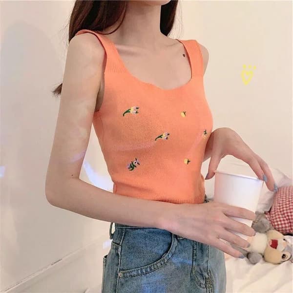Toppi Crop Top ORANSSI Orange
