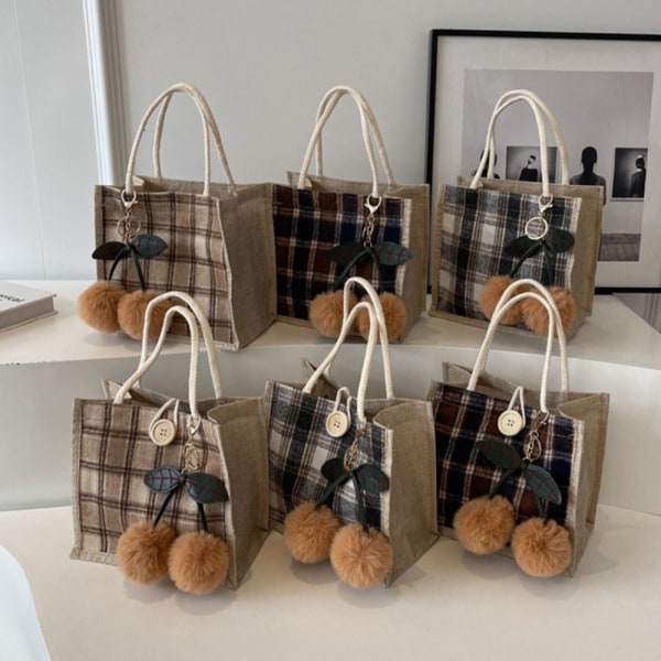 Damehåndveske Tote Bag KHAKI KNAPP KNAPP khaki button-button