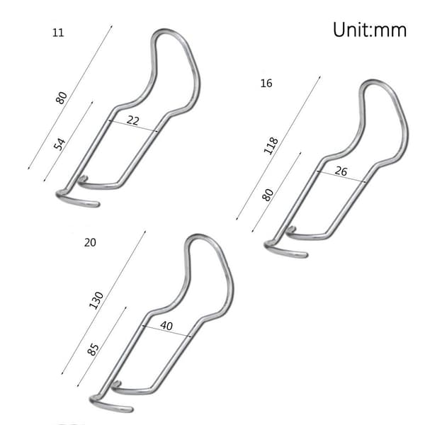 20 stk. planteforbindelsesspenner, podepinner, kobling 11 cm 11cm