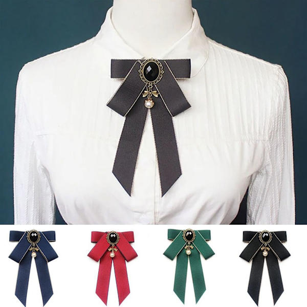 Rusetti Bowknot rintakorut PUNAINEN Red