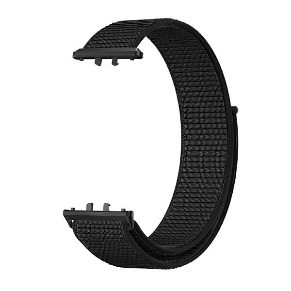 Nylon Loop Strap Armband SVART Black