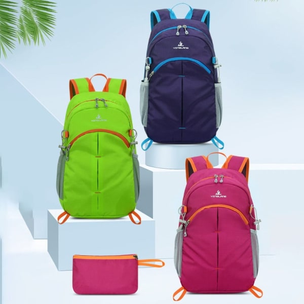 Sammenleggbar ryggsekk Duffle Bag LILLA purple