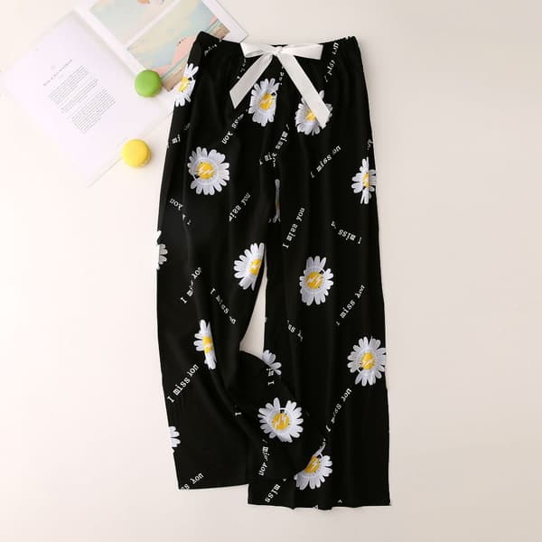 Pyjamasbukser Blomstret Nattøy 1 1 1