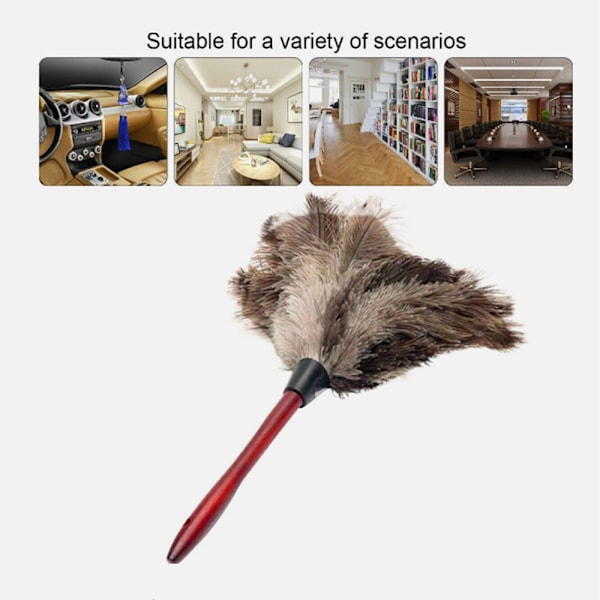 Strutsfjær Pelsbørste Strutsfjær Duster Brush Feather