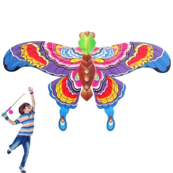 Dragefiskestang Drake FARGERIK SOMMERFUGLE FARGERIK SOMMERFLY Colorful Butterfly