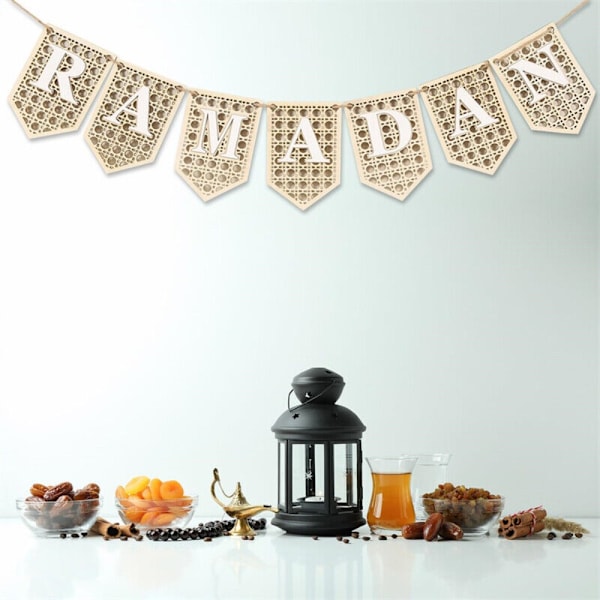 Eid Mubarak Henger Ramadan Dekor SVART