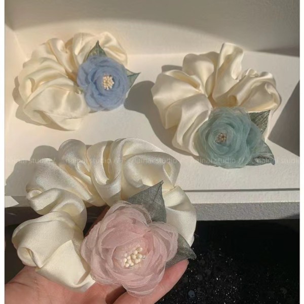 Scrunchies Hårklær BLÅ blue