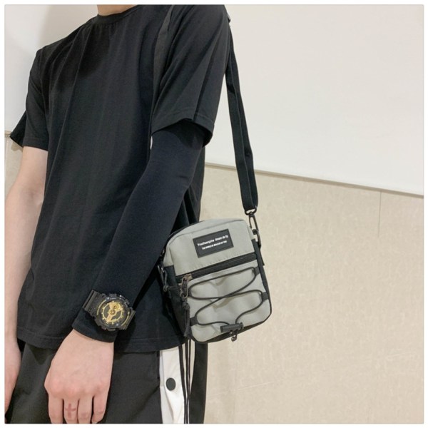 Multi-purpose Crossbody Bag Fashion Messenger Bag SVART Black