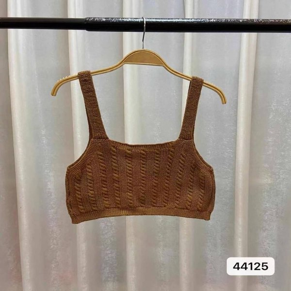 Strappy Tank Tops Hottie Sling KAFFE COFFEE