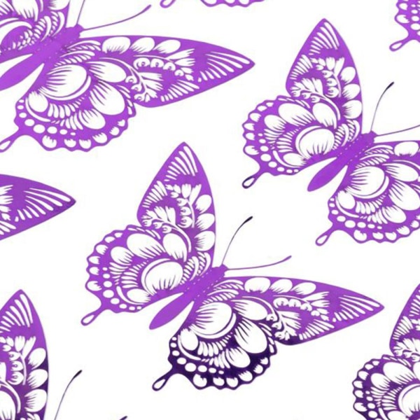 12 stycken Butterfly Wall Stickers 3D Stickers 1 1 1