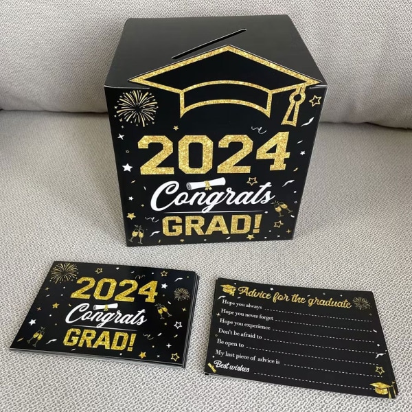 2024 Graduation Season Message Box Layout for dimissionsceremoni black