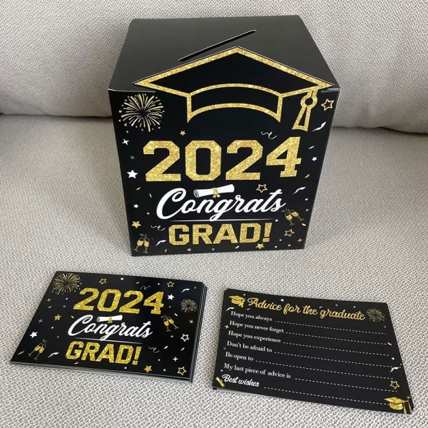 2024 Graduation Season Message Box Layout for dimissionsceremoni wine red