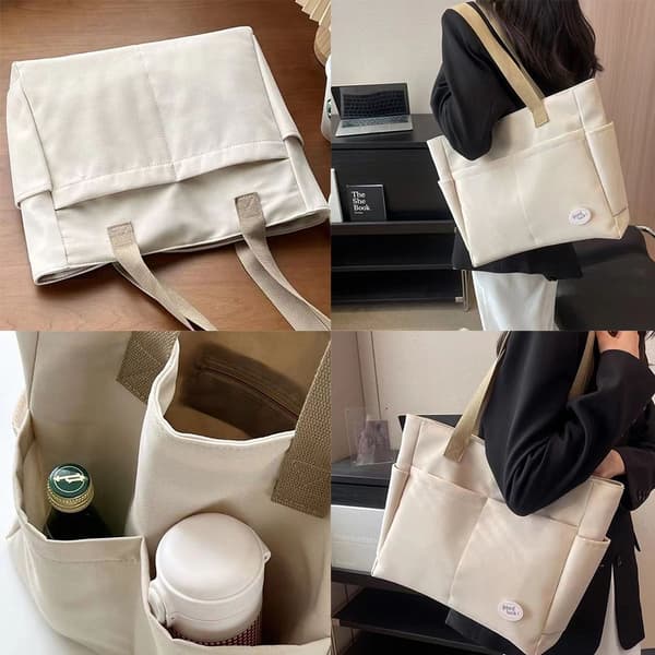 Toteväska Mångsidig Handväska GRÅ Grey