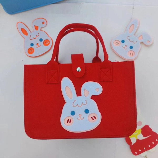 Skuldertaske Tote Bag RØD Red