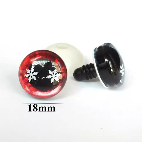 Plastsäkerhetsögon Glitter Crystal Eyes 4 4 4