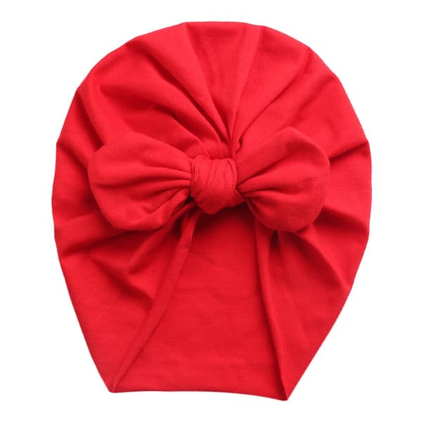 Nyfödd Mössa Turban Mössa RÖD red