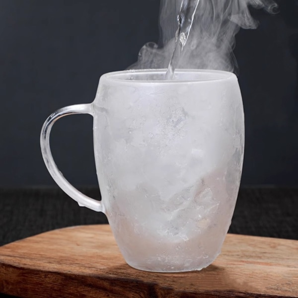 250ml/350ml/450ml dubbellagers glaskopp Transparent kaffekopp 450ml