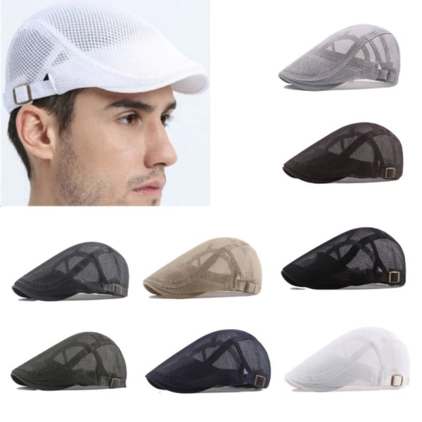 Aurinkohatut Newsboy Cap VALKOINEN white