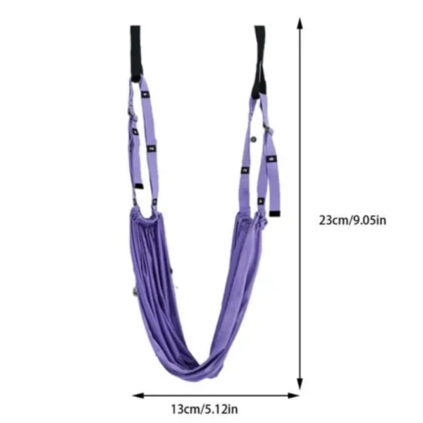 Pull Rope Aerial Yoga Strap Stretch Jalkahalkaisija Trainer PURPURIA Purple