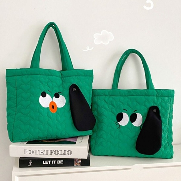 Big Eyes Cartoon Canvas Bag Print Brodery Handbag BB B