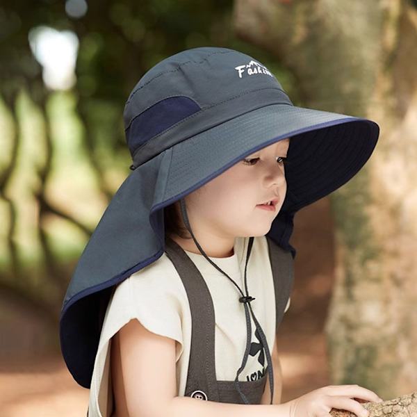 Solskyddad sommarhatt för barn Tunn fiskarhatt för barn khaki