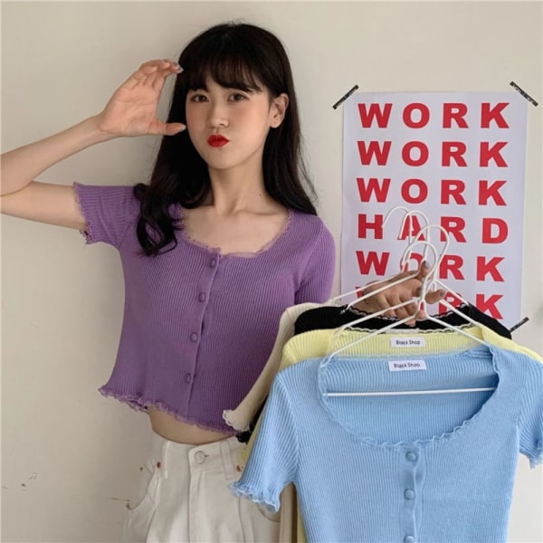 Pitsi T-paita Crop Top RED Red