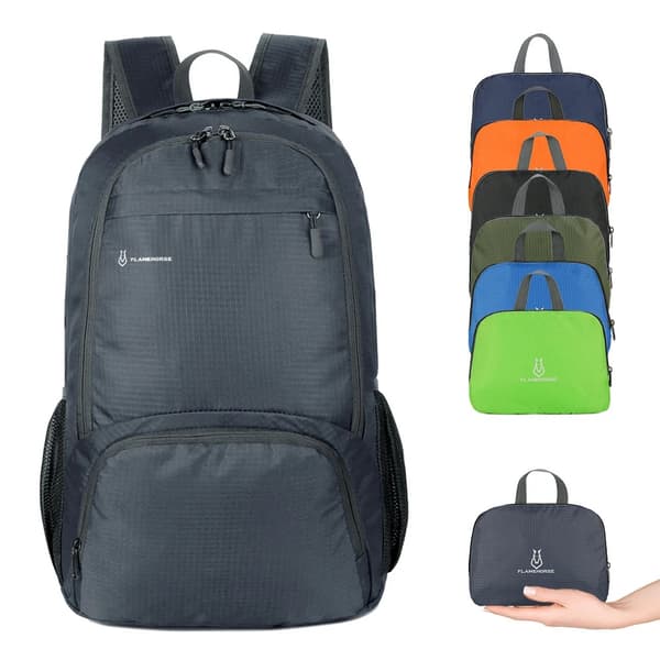 Kokoontaitettava reppu, harmaa grey