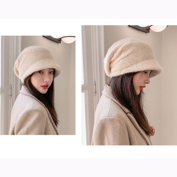 Strikkede Beanies Dame Beanie Caps SVART black