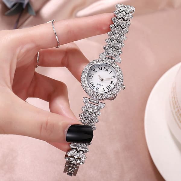 Damklocka Kvarts Armbandsur SILVER Silver