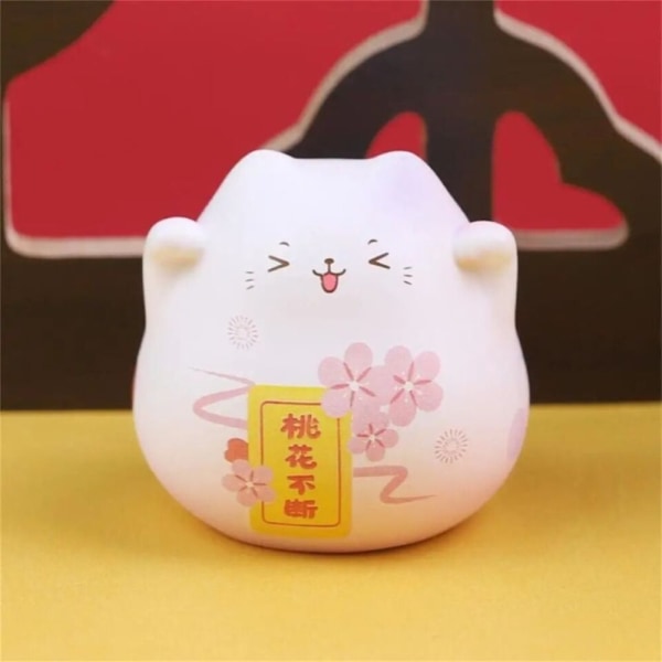 Dyrestatuer Cute Wealth Lucky Cat 2 2 2