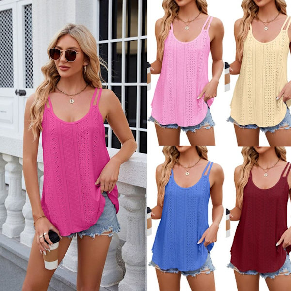 Naisten liivi Camisole WINE RED-M WINE RED-M Wine Red-M