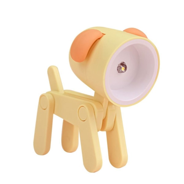 LED nattlys tegneserie skrivebordslampe GUL VALP VALP yellow puppy-puppy