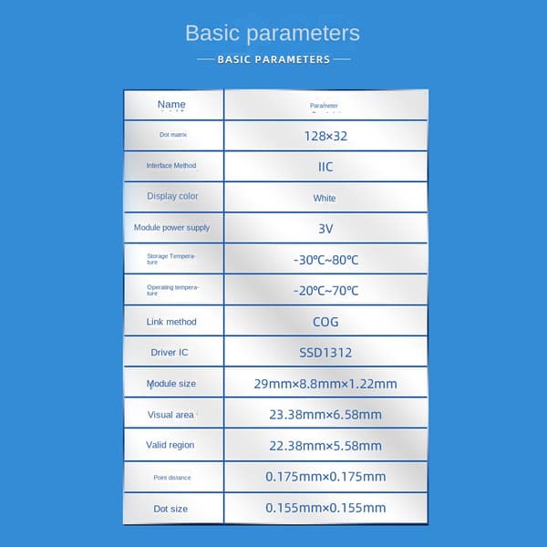 OLED-skjerm, OLED-skjermkort, OLED LCD-skjermmodul