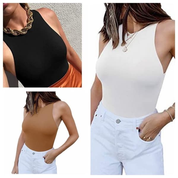 Bodysuits til kvinder Shapewear Bodysuit SORT L Black L