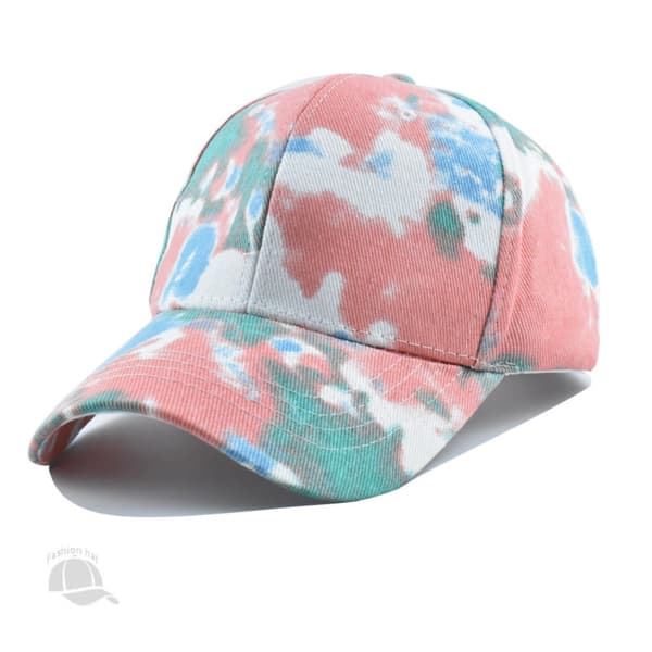 Batikfärgad Basebollkeps Solhatt ROSA Pink