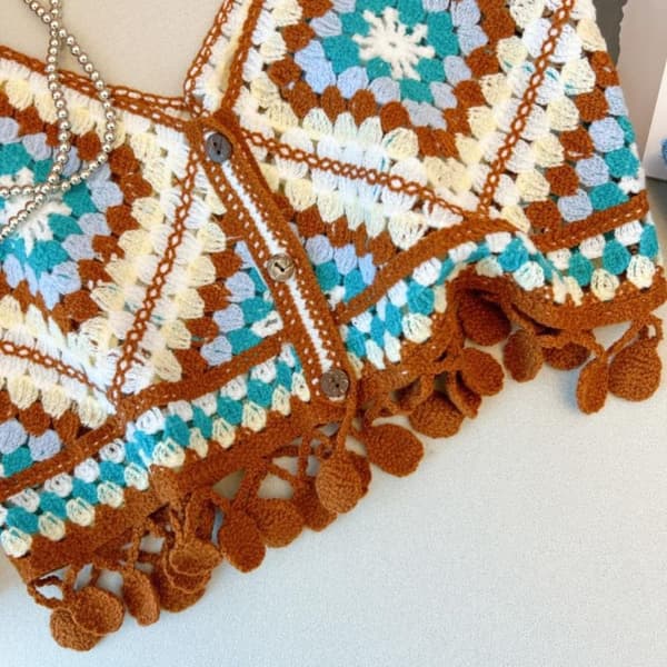 Smal Vacker Rygg Tank Top BRUN Brown