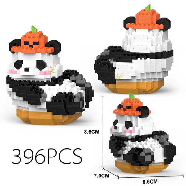 Panda Byggeklods Legetøj Samlet Legetøj 4 4 4