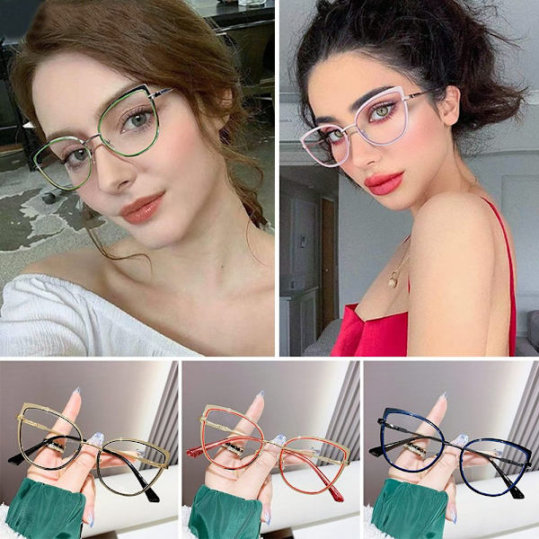 Anti-Blue Light Glasses Neliömäiset silmälasit VIHREÄ Green