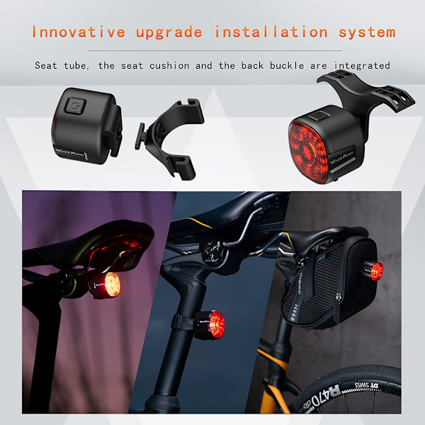 Cykel Bremse Baglygte Cykel Baglygte Cykel Auto Bremse Sensing