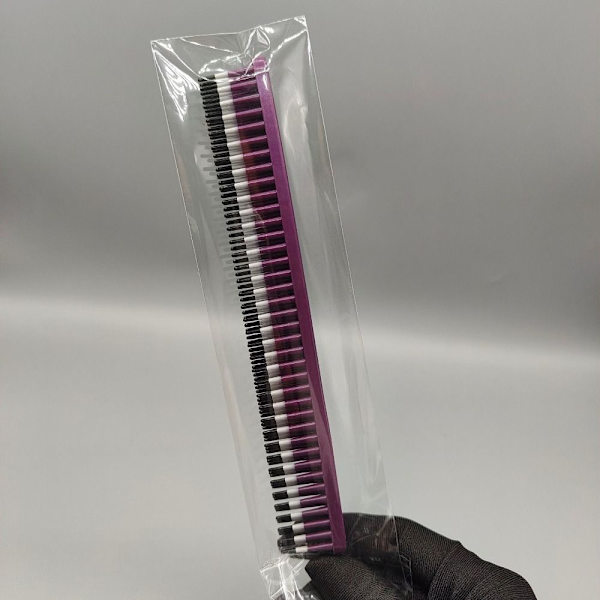 3-rads detangling kam Curl definierande borste LILA Purple