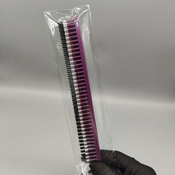 3 Rækker Detangling Comb Curl Defining Brush LILLA Purple