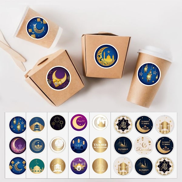 20 ark EID Mubarak Sticker Label Seal Stickers 20 ARK 01 20 Sheets 01