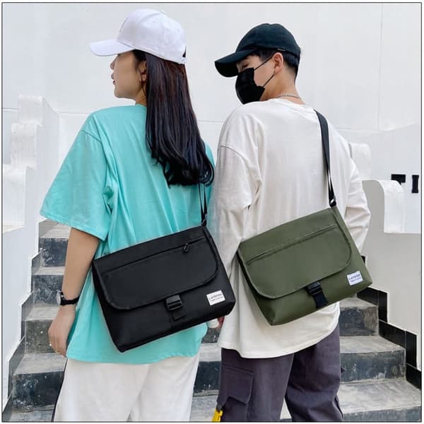 Studenter Postväska Män Crossbody Väska BLÅ blue
