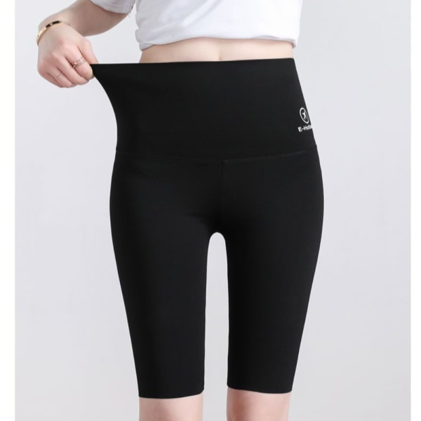 Tunna femcents yogabyxor Push Up-shorts SVART L black L