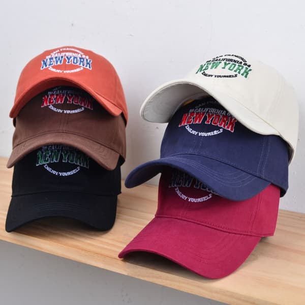 Broderte baseballcaps Bomulls solhatter KAFFE coffee